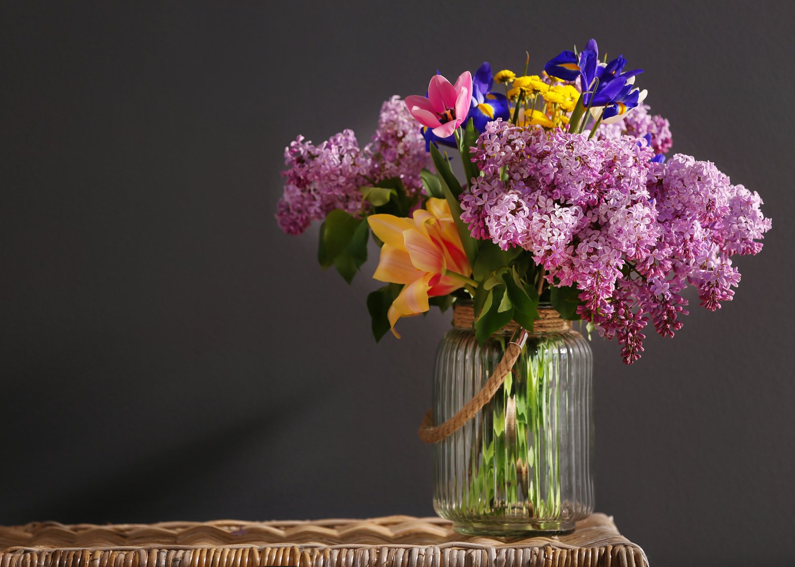 Fresh Flowers in a Vase 